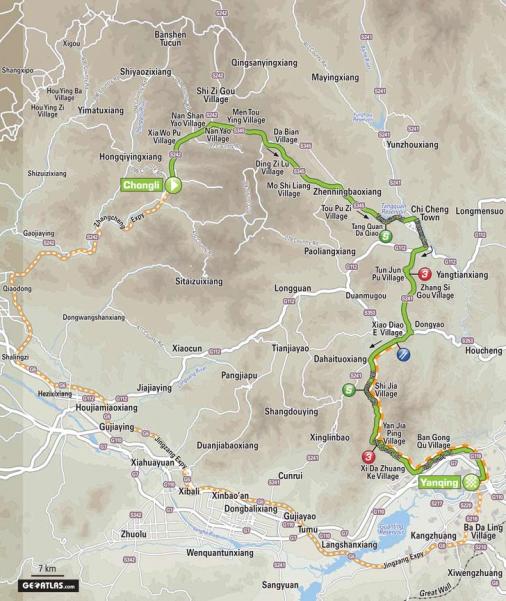 Streckenverlauf Tour of Beijing 2014 - Etappe 2