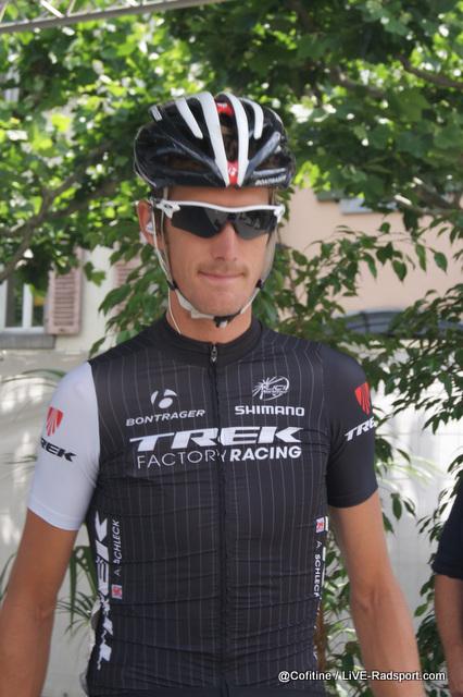 Andy Schleck bei der Tour de Suisse in Martigny