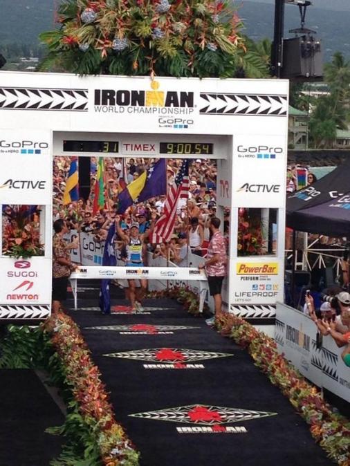 Mirinda Carfrae gewinnt nach 2010 und 2013 zum dritten Mal den Ironman Hawaii (Foto: Twitter/@IRONMANLive)
