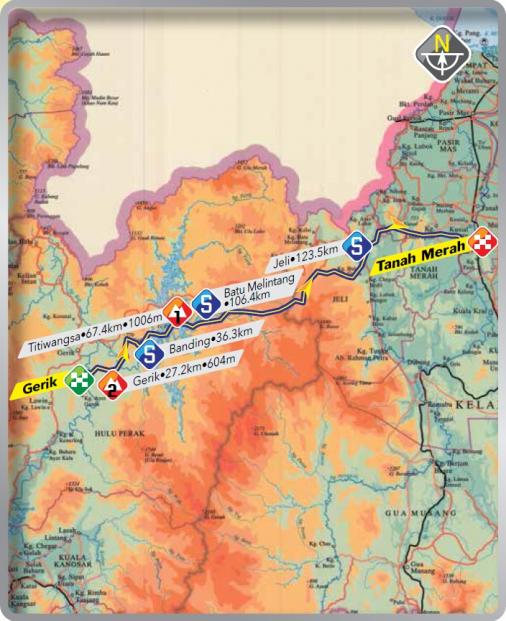 Streckenverlauf Le Tour de Langkawi 2015 - Etappe 3
