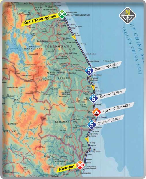 Streckenverlauf Le Tour de Langkawi 2015 - Etappe 5