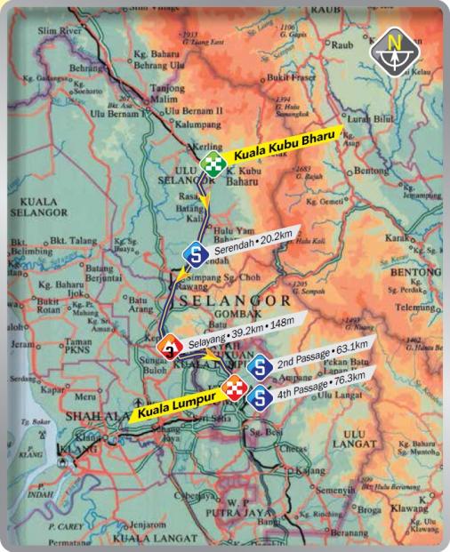 Streckenverlauf Le Tour de Langkawi 2015 - Etappe 8
