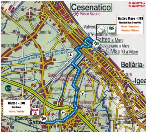 Streckenverlauf Settimana Internazionale Coppi e Bartali 2015 - Etappe 1b