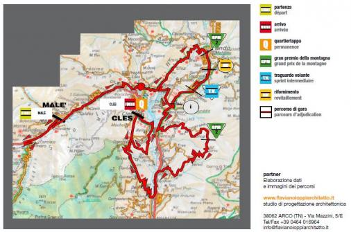 Streckenverlauf Giro del Trentino 2015 - Etappe 4