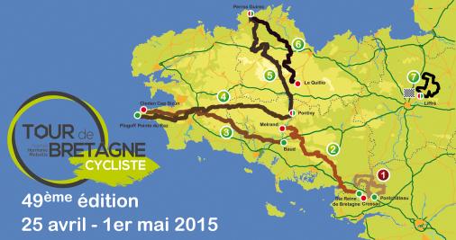 Streckenverlauf Le Tour de Bretagne Cycliste trophe harmonie Mutuelle 2015