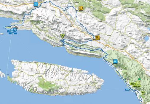 Streckenverlauf Tour of Croatia 2015 - Etappe 1