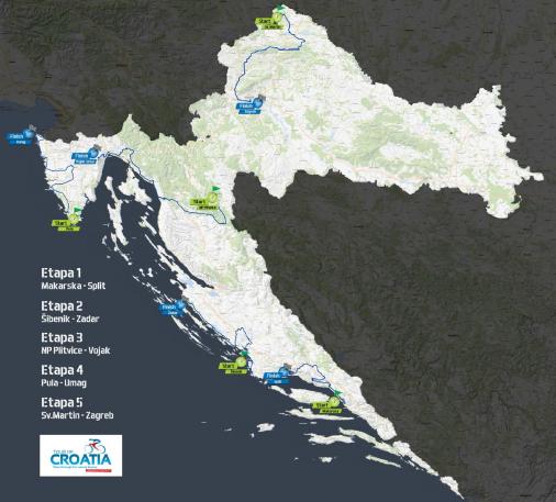 Streckenverlauf Tour of Croatia 2015