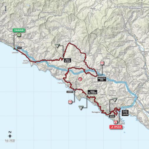 Streckenverlauf Giro d´Italia 2015 - Etappe 4
