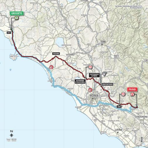 Streckenverlauf Giro d´Italia 2015 - Etappe 7