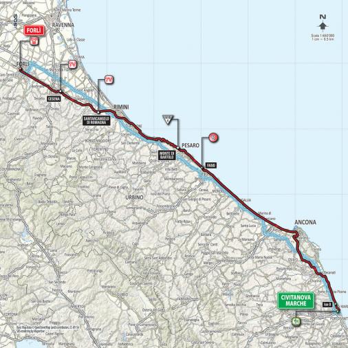 Streckenverlauf Giro d´Italia 2015 - Etappe 10