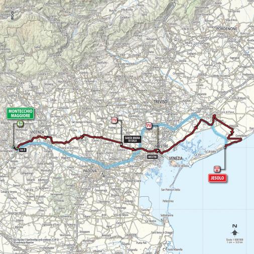 Streckenverlauf Giro d´Italia 2015 - Etappe 13