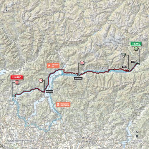 Streckenverlauf Giro d´Italia 2015 - Etappe 17