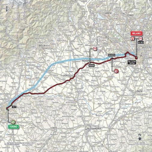 Streckenverlauf Giro d´Italia 2015 - Etappe 21