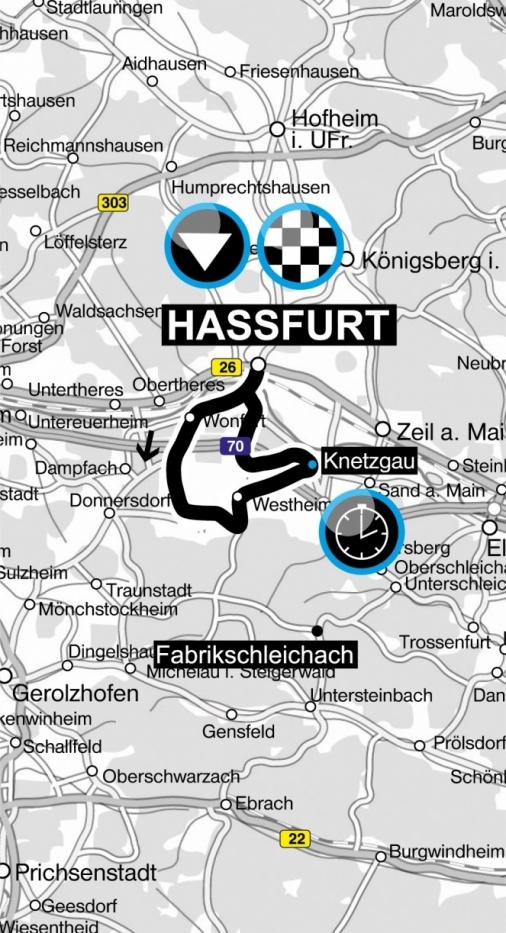 Streckenverlauf Bayern Rundfahrt 2015 - Etappe 4