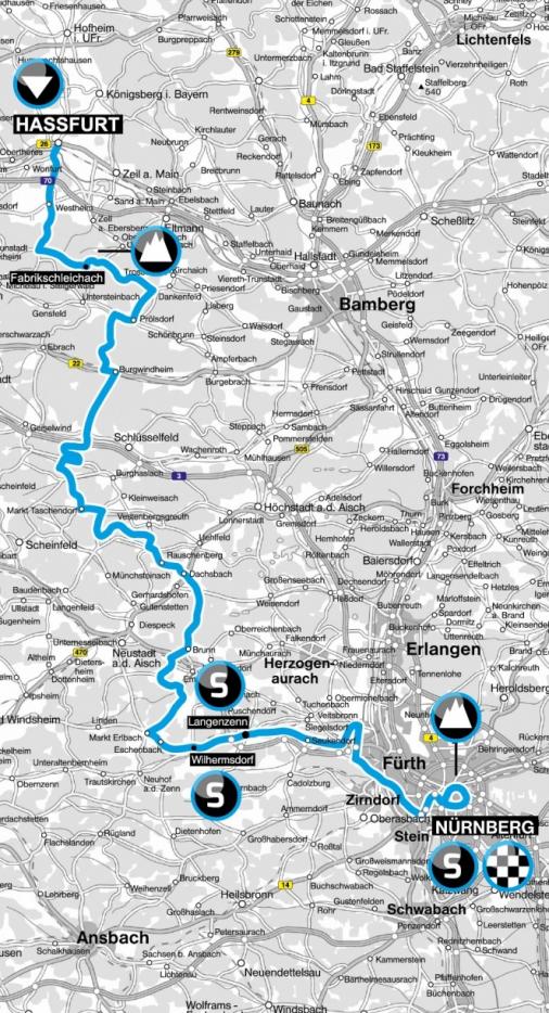 Streckenverlauf Bayern Rundfahrt 2015 - Etappe 5