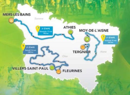Streckenverlauf Tour de Picardie 2015