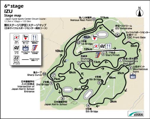 Streckenverlauf Tour of Japan 2015 - Etappe 6
