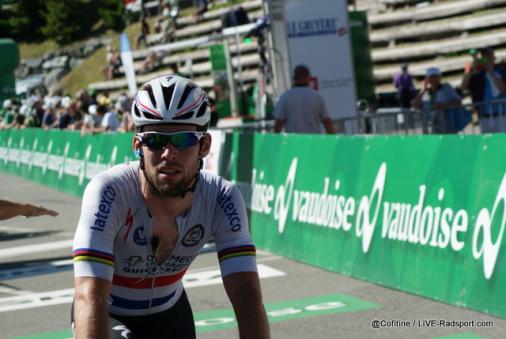 Mark Cavendish im Trikot des britischen Straenmeisters bei der Tour de Suisse 2014