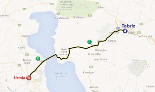 Streckenverlauf Tour of Iran (Azarbaijan) 2015 - Etappe 3
