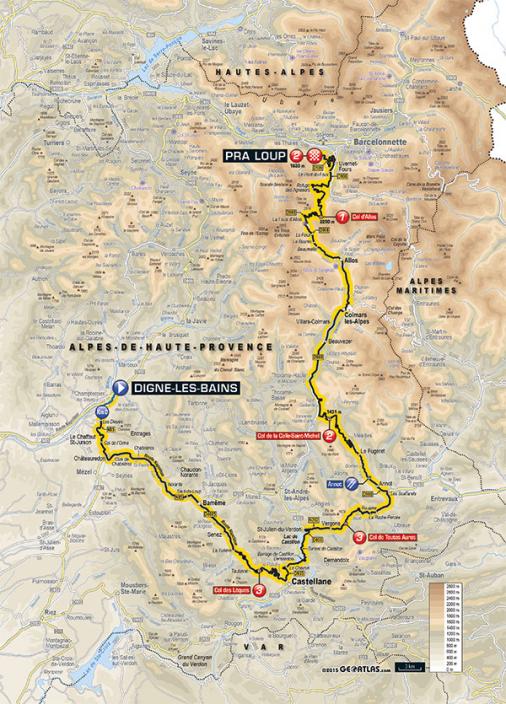 Streckenverlauf Critrium du Dauphin 2015 - Etappe 5