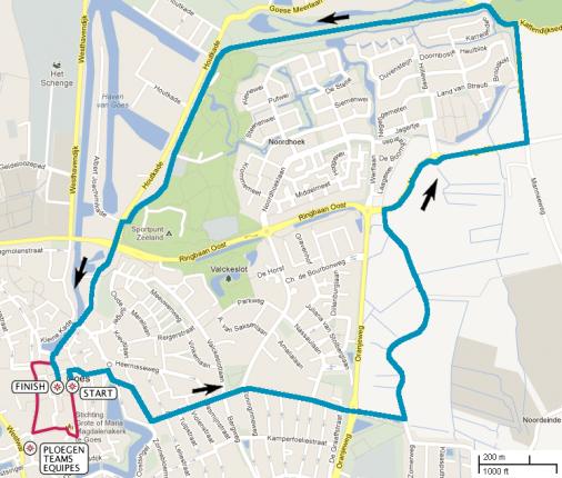 Streckenverlauf Ster ZLM Toer GP Jan van Heeswijk 2015 - Etappe 1