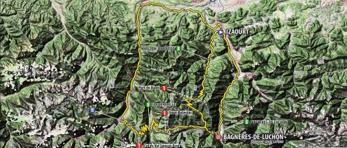 Streckenverlauf Route du Sud - la Dpche du Midi 2015 - Etappe 3