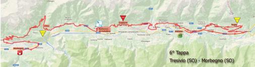Streckenverlauf Giro dItalia Internazionale Femminile 2015 - Etappe 6
