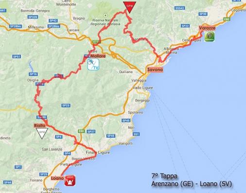Streckenverlauf Giro dItalia Internazionale Femminile 2015 - Etappe 7