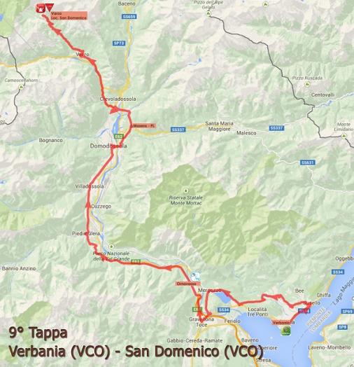 Streckenverlauf Giro dItalia Internazionale Femminile 2015 - Etappe 9