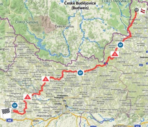 Streckenverlauf Int. sterreich-Rundfahrt-Tour of Austria 2015 - Etappe 2