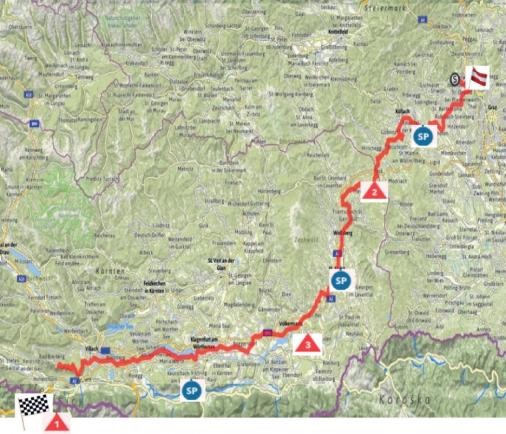 Streckenverlauf Int. sterreich-Rundfahrt-Tour of Austria 2015 - Etappe 4