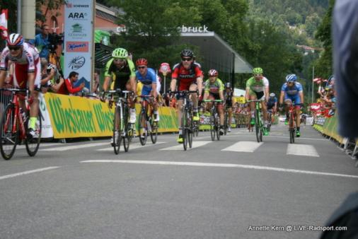 Sprint um die Pltze bei der 7. Etappe in Innsbruck