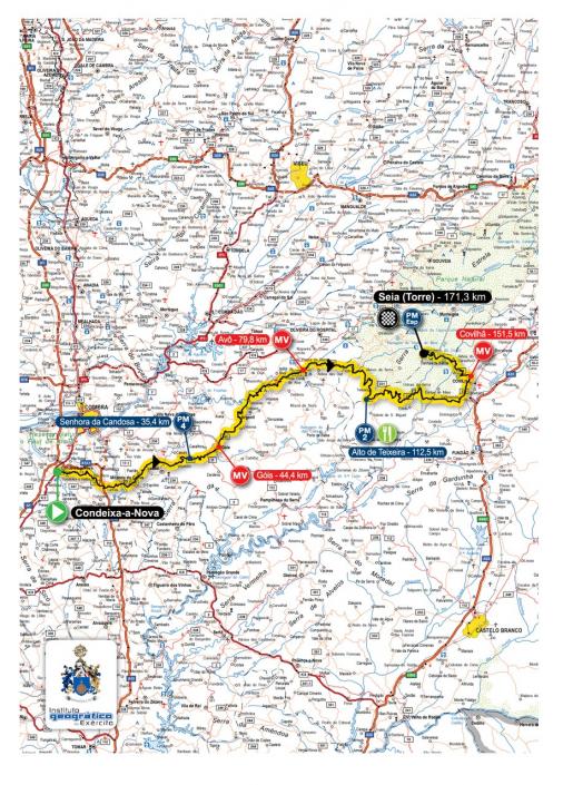 Streckenverlauf Volta a Portugal em Bicicleta / Liberty Seguros 2015 - Etappe 7