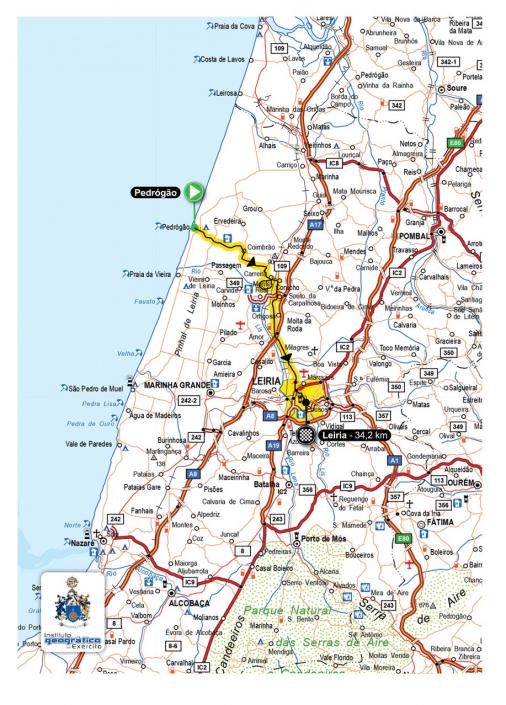 Streckenverlauf Volta a Portugal em Bicicleta / Liberty Seguros 2015 - Etappe 9