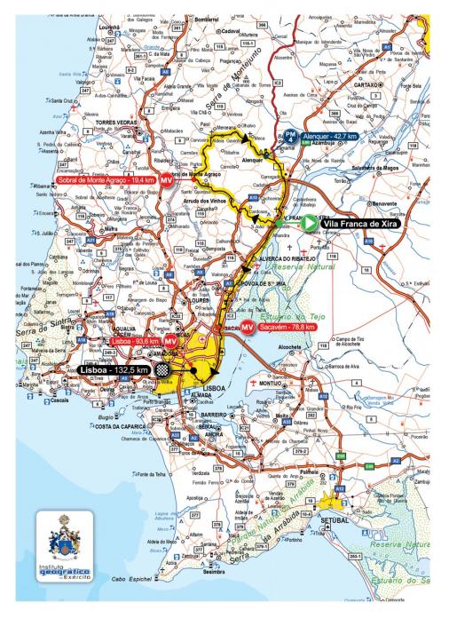 Streckenverlauf Volta a Portugal em Bicicleta / Liberty Seguros 2015 - Etappe 10