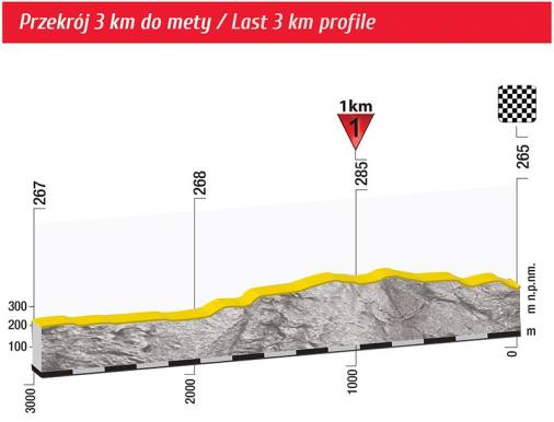 Hhenprofil Tour de Pologne 2015 - Etappe 3, letzte 3 km