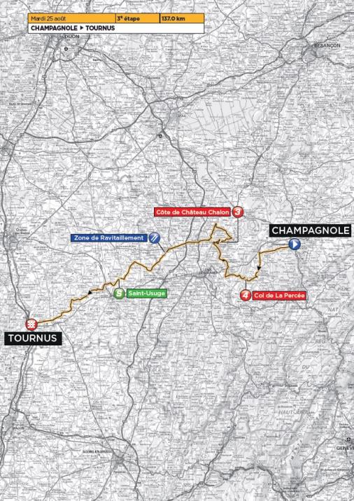 Streckenverlauf Tour de lAvenir 2015 - Etappe 3