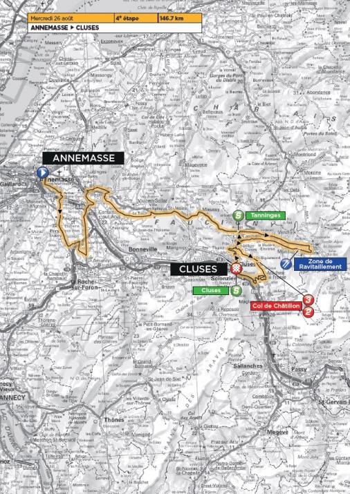 Streckenverlauf Tour de lAvenir 2015 - Etappe 4