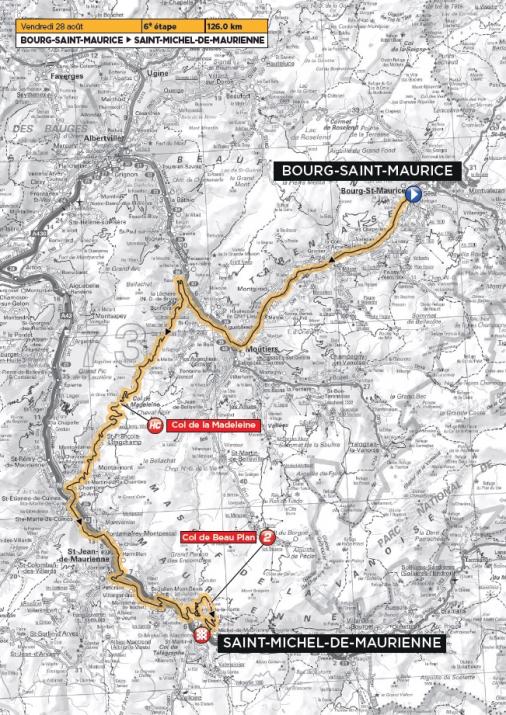 Streckenverlauf Tour de lAvenir 2015 - Etappe 6