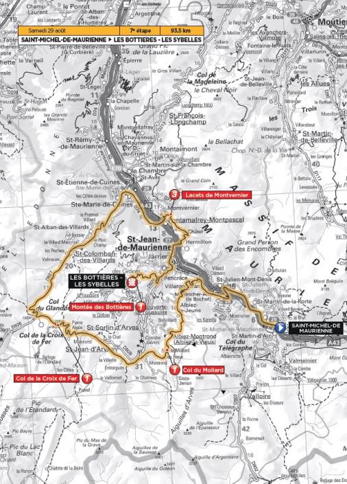 Streckenverlauf Tour de lAvenir 2015 - Etappe 7
