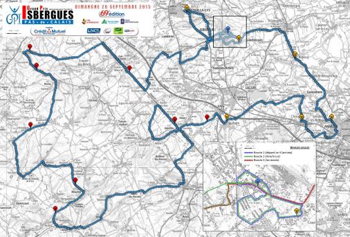 Streckenverlauf Grand Prix dIsbergues - Pas de Calais 2015