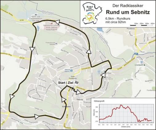 Streckenverlauf Rund um Sebnitz 2015