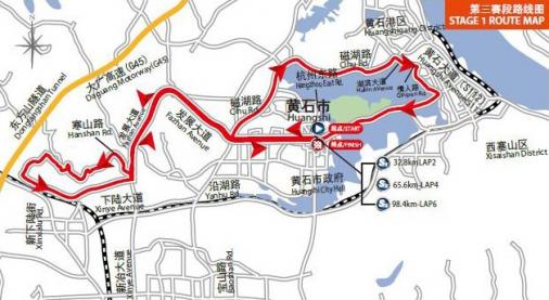 Streckenverlauf Tour of China I 2015 - Etappe 3