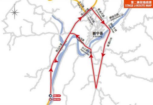 Streckenverlauf Tour of China II 2015 - Etappe 2