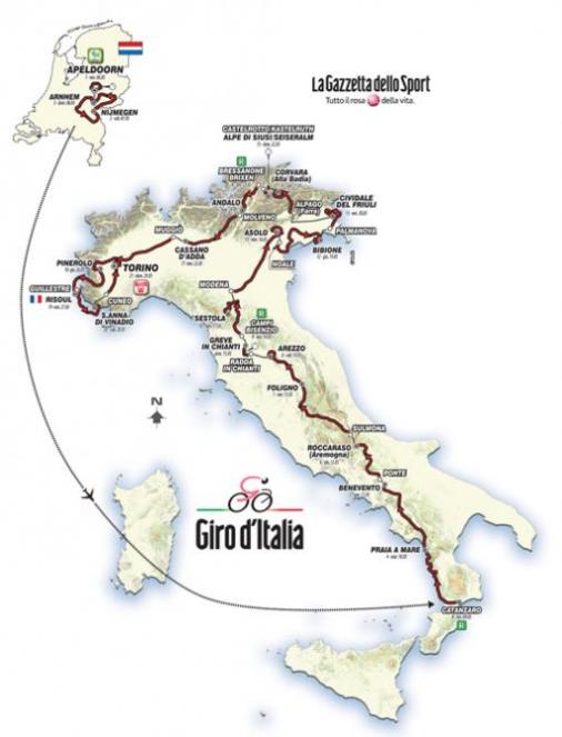 Präsentation Giro d´Italia 2016: Ein guter Mix aus Etappen für Sprinter, Kletterer und Zeitfahrer