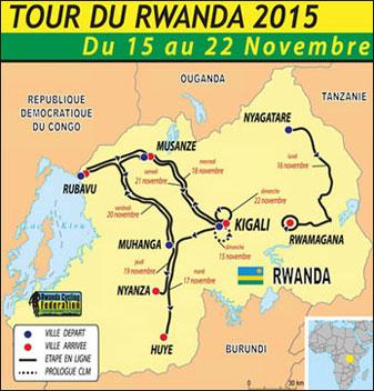 Streckenverlauf Tour du Rwanda 2015