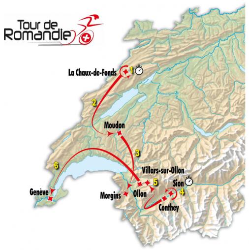 Die 70. Tour Romandie: jeden Tag von einem Hhepunkt gekrnt