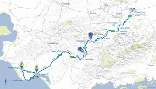Streckenverlauf Herald Sun Tour 2016 - Etappe 3