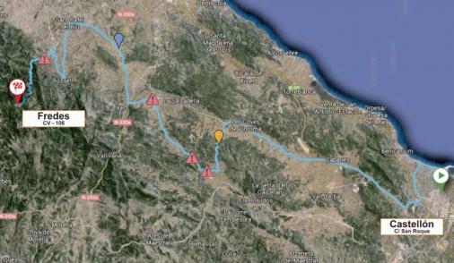 Streckenverlauf Volta a la Comunitat Valenciana 2016 - Etappe 2