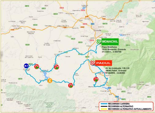 Streckenverlauf Vuelta a Andalucia Ruta Ciclista Del Sol 2016 - Etappe 3